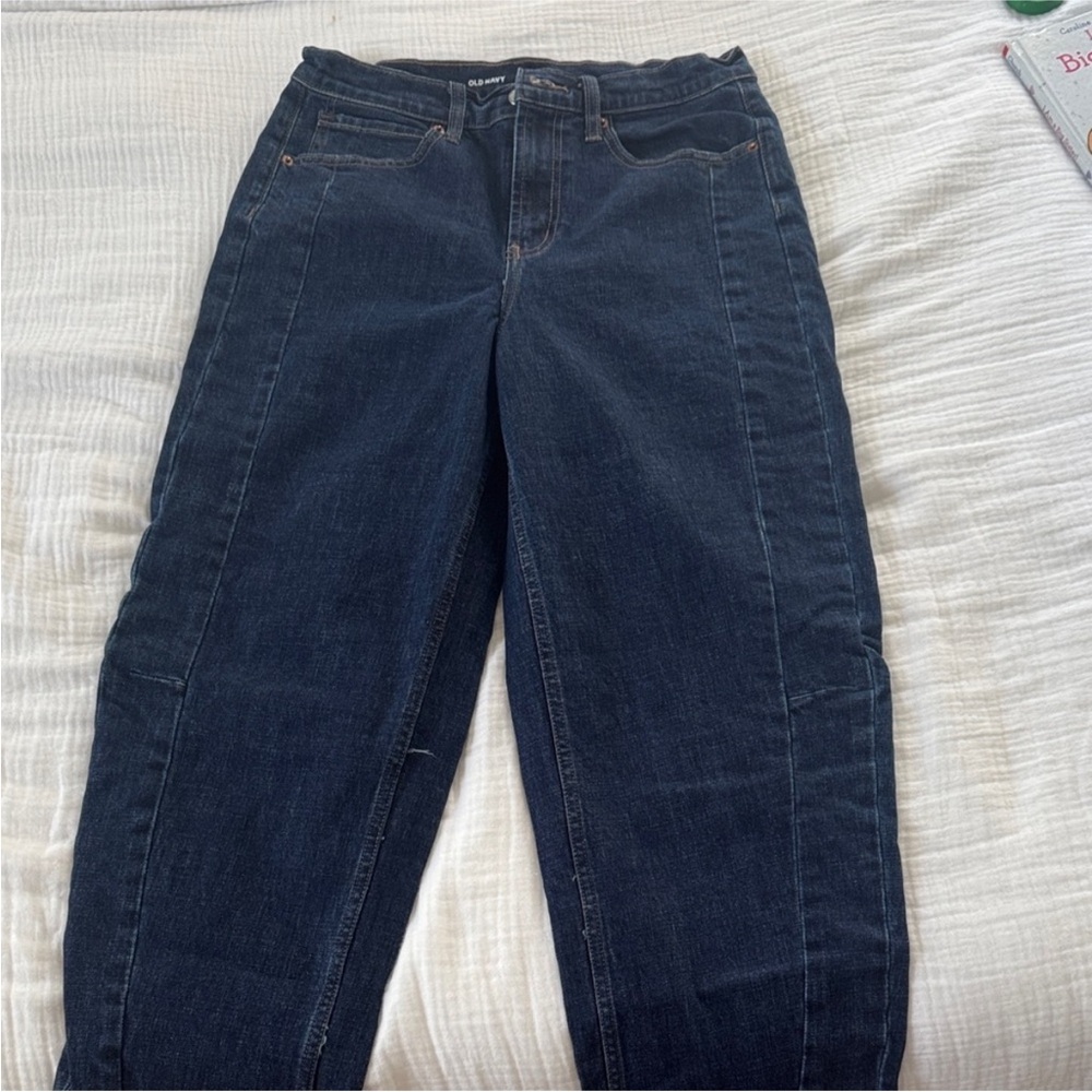 Old Navy Women's Dark Blue Boyfriend Jeans
